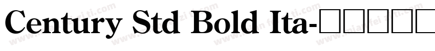 Century Std Bold Ita字体转换